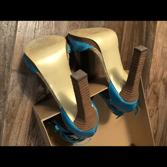 Carlos Santana Turquoise Platforms 7.0 - Picture 6 of 6